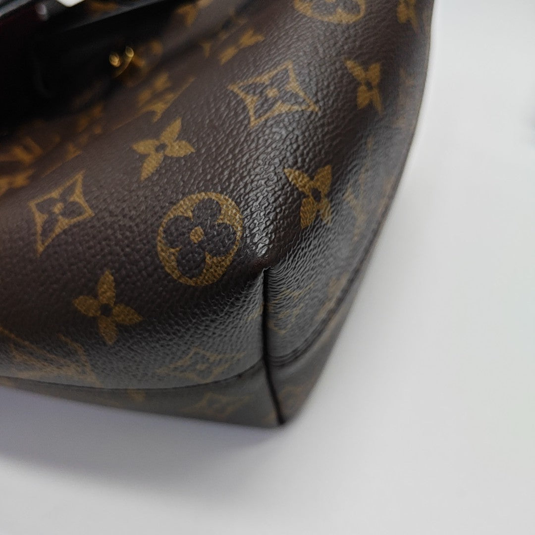 MONTSOURIS BB Monogram Coated Canvas Brown