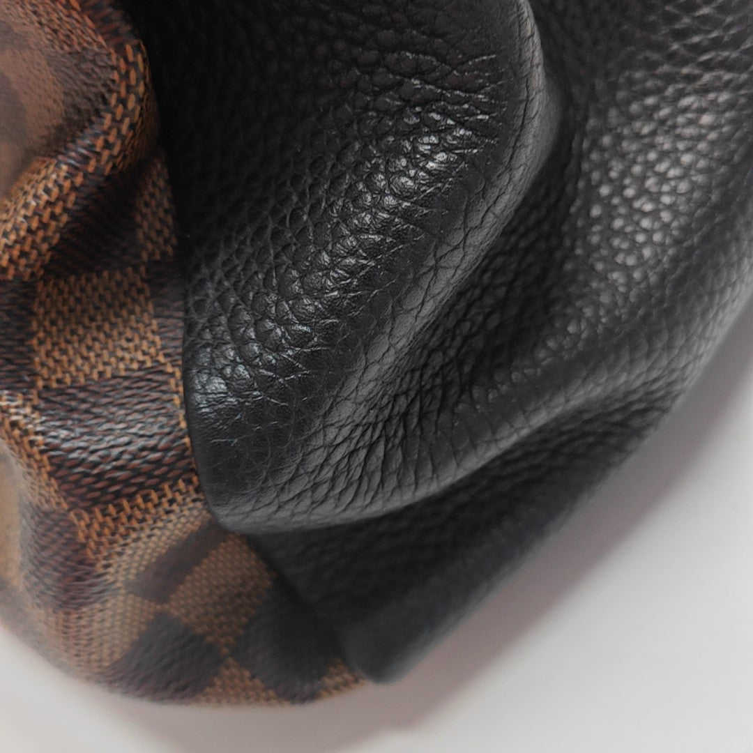 NORMANDY Damier Ebene Coated Canvas Brown