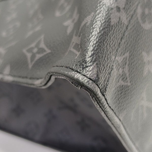 NEW CABAS ZIPPE GM Monogram Coated Canvas Gray
