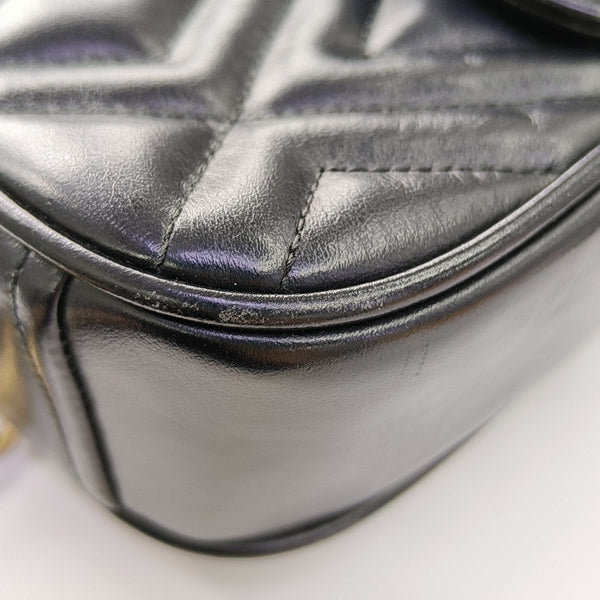 Quilted Calfskin Shoulder Bag Black