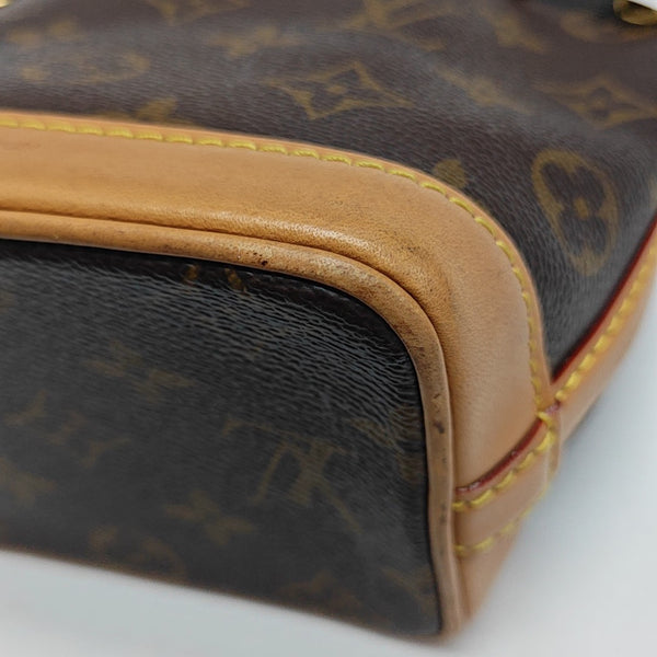 NOÉ Nano Monogram Coated Canvas Brown