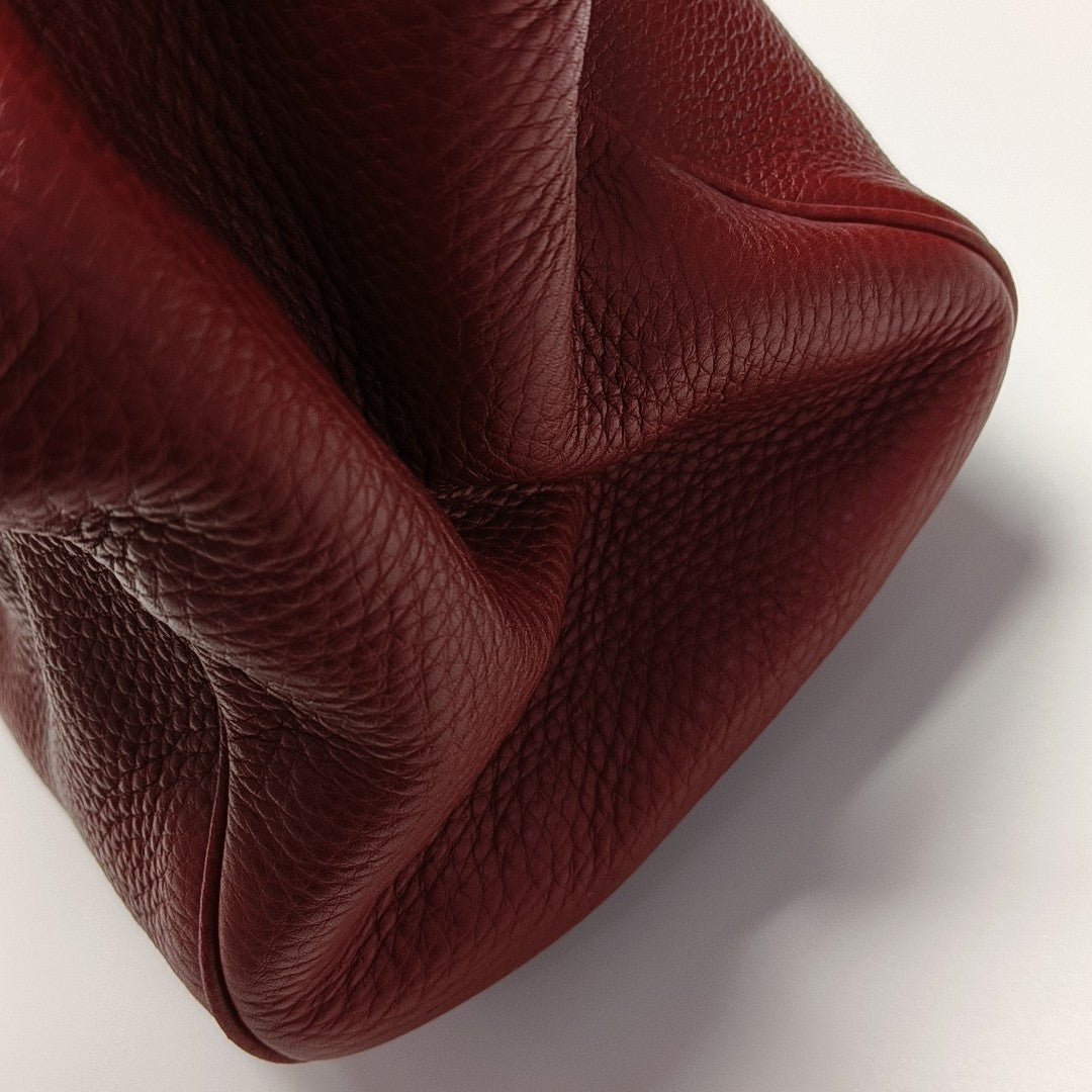 Bamboo 1947 Medium Calfskin Red