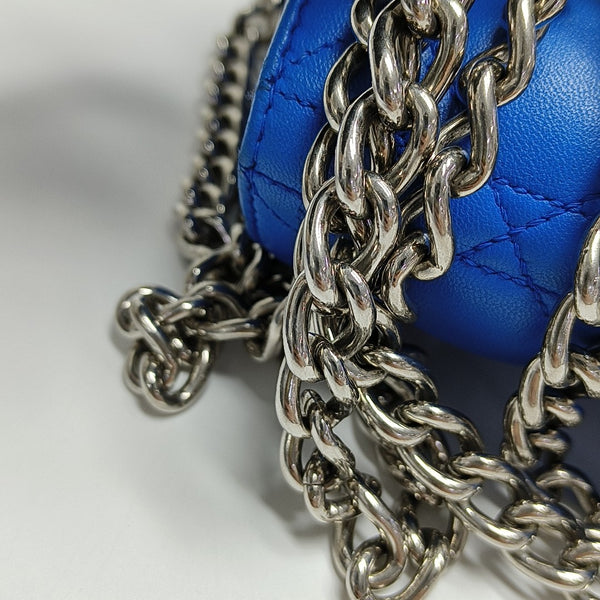 Authenticated pre-owned  Miss Dior Cannage Lambskin Blue - Crossbody Bag at Looply