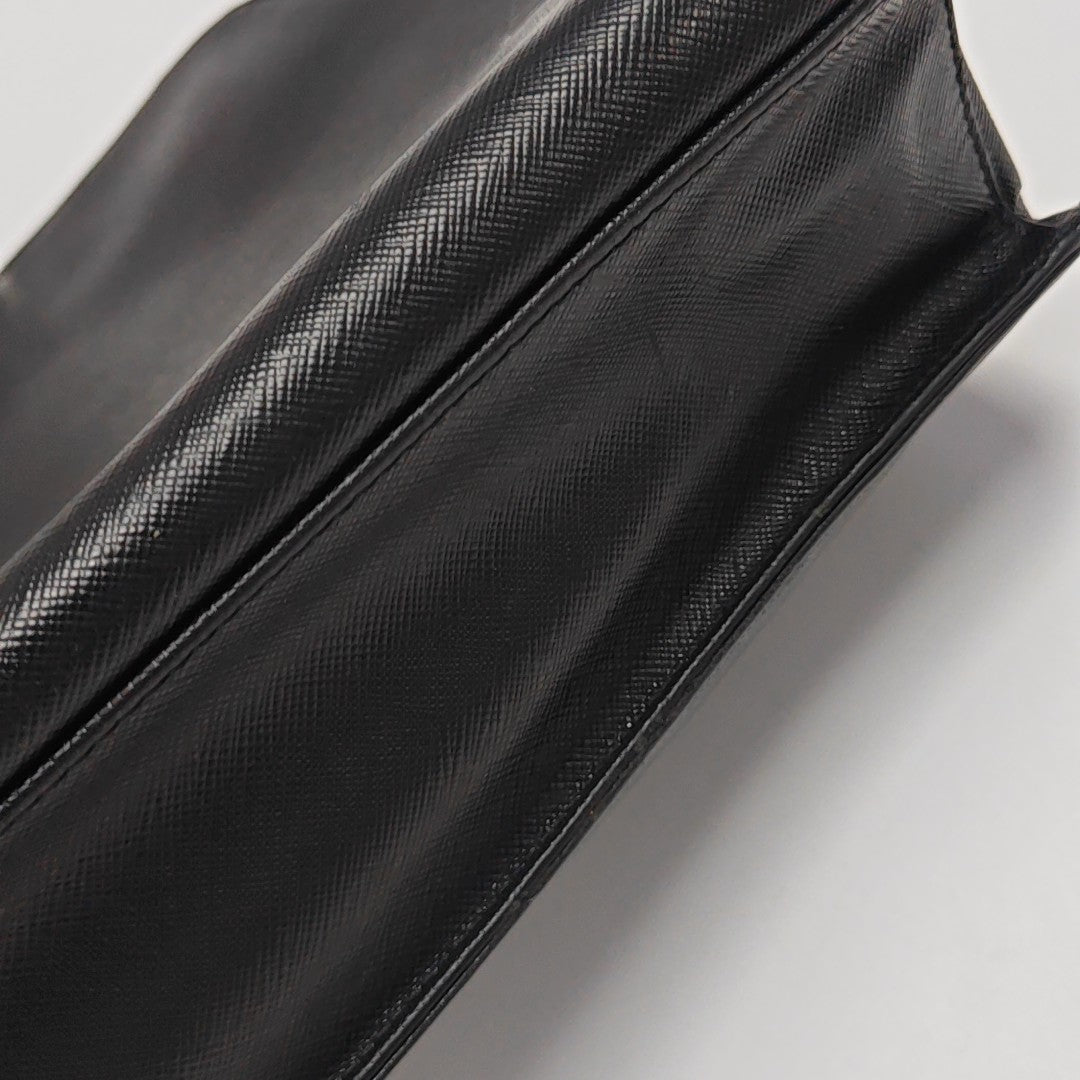 Saffiano Calfskin Tote Bag Black