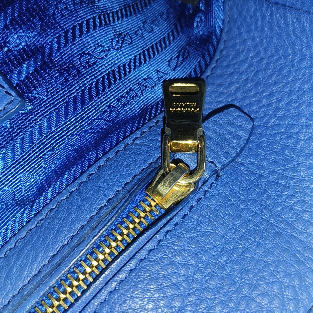 Calfskin Tote Bag Blue