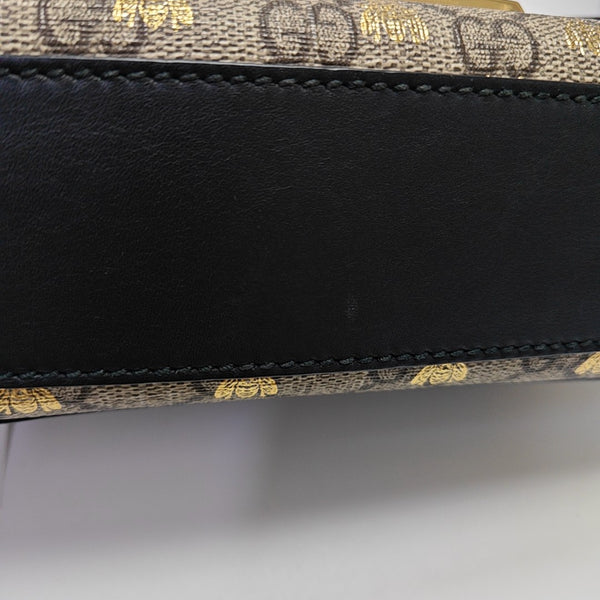 Padlock Small Monogram Coated Canvas Beige