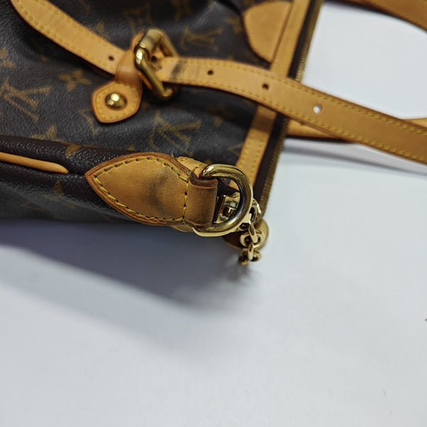 PALERMO GM Monogram Coated Canvas Brown