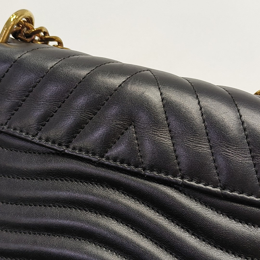 NEW WAVE PM Quilted Calfskin Black