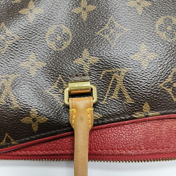PALLAS MM Monogram Coated Canvas Brown