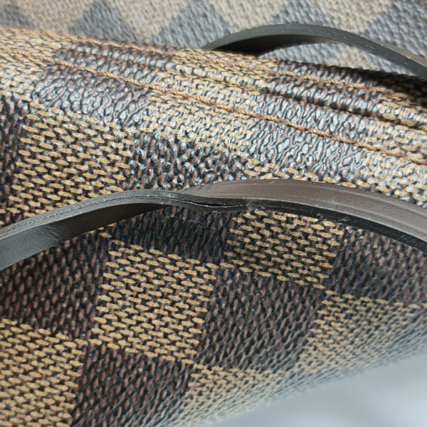 NEVERFULL MM Damier Ebene Coated Canvas Brown