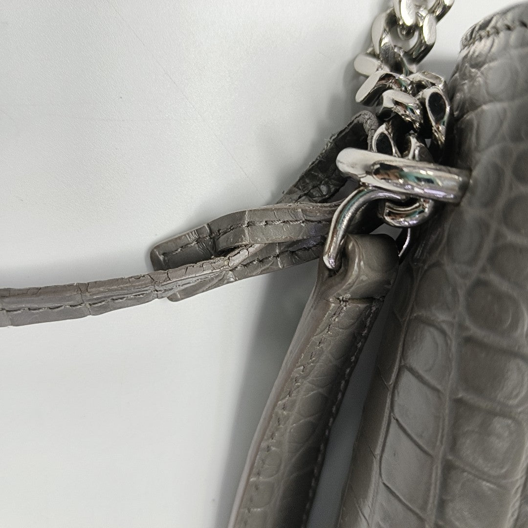 SUNSET Medium Calfskin Gray