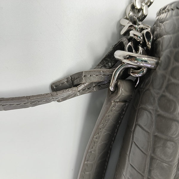 SUNSET Medium Calfskin Gray