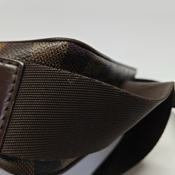 OLAV PM Damier Ebene Coated Canvas Brown