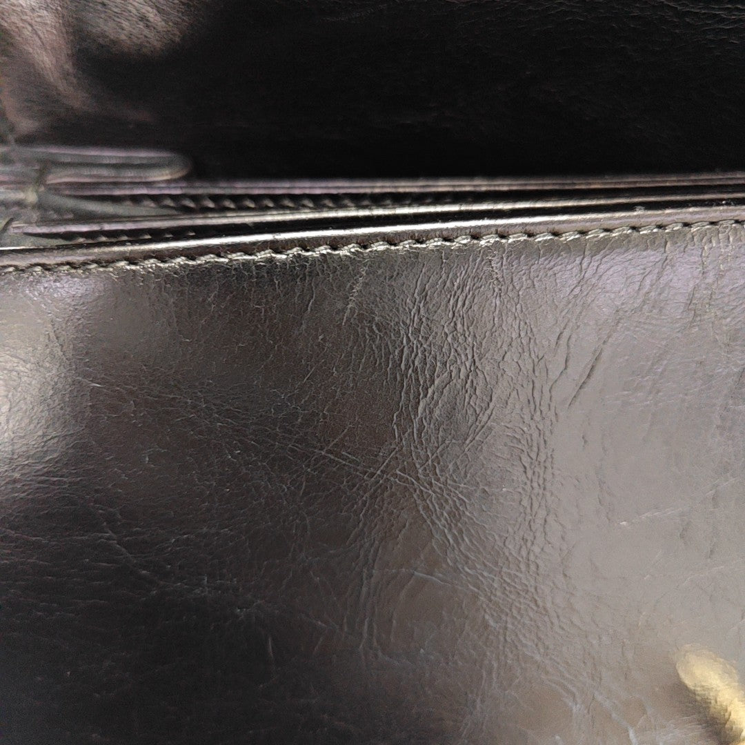 Quilted Calfskin Shoulder Bag Black