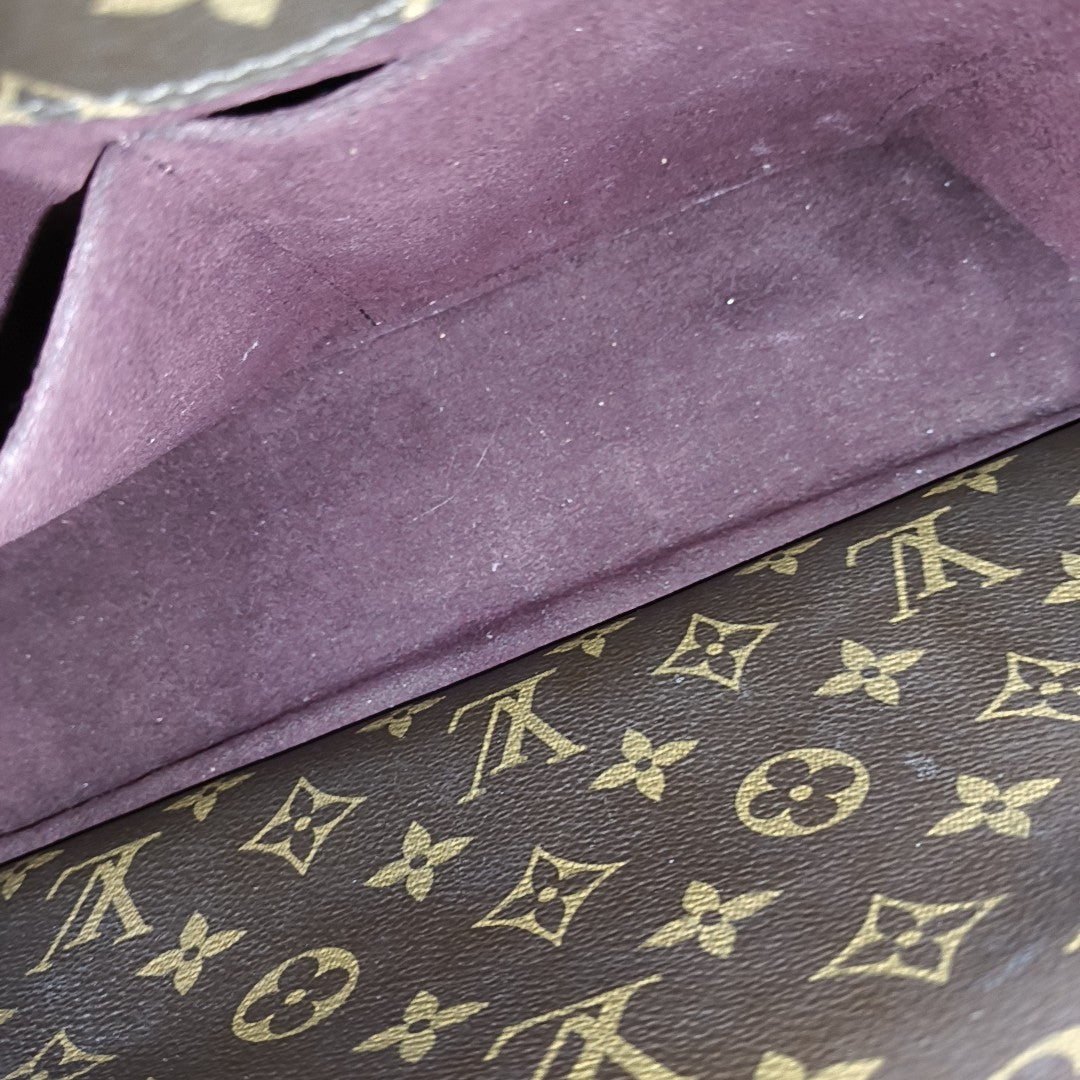 MONTAIGNE Monogram Coated Canvas Brown