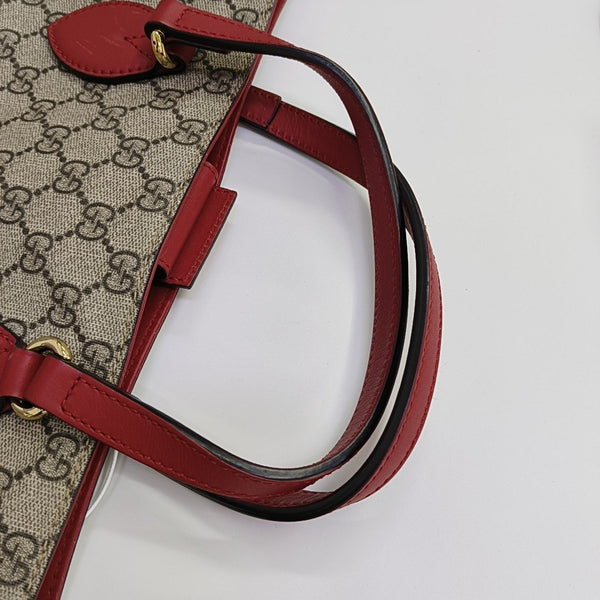 Monogram Coated Canvas Tote Bag Beige