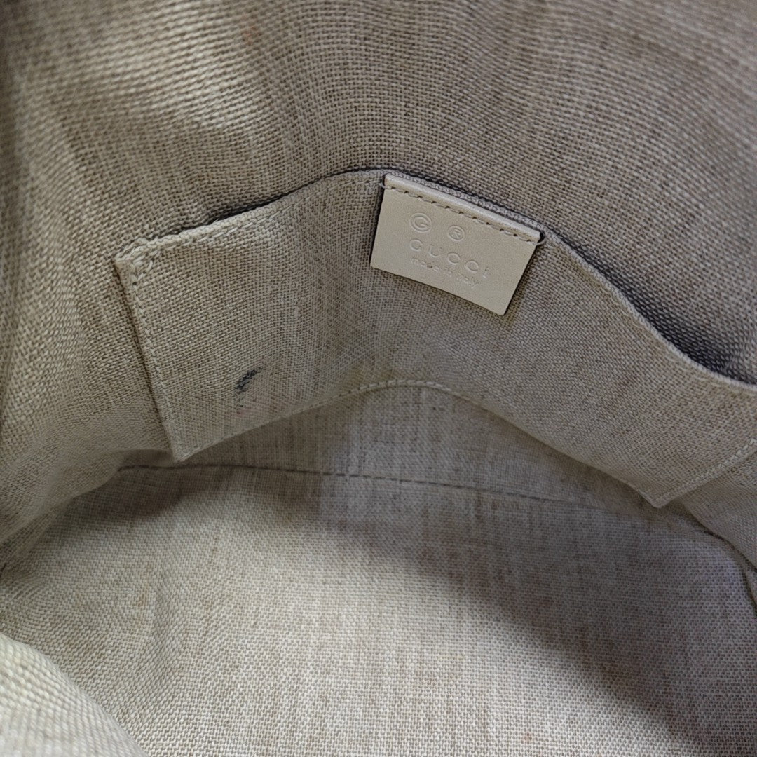 Microguccissima Monogram Calfskin Beige