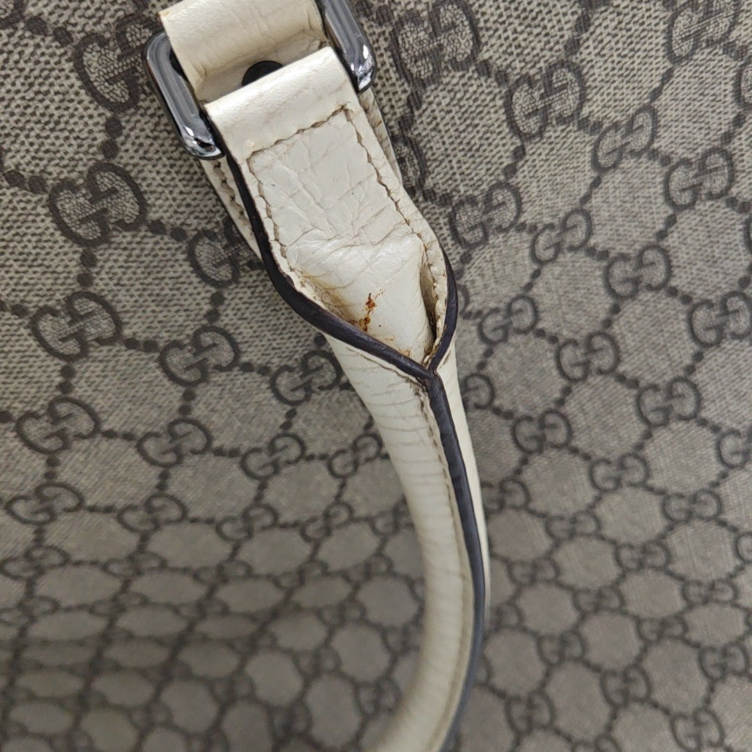 Monogram Coated Canvas Top Handle Bag Beige