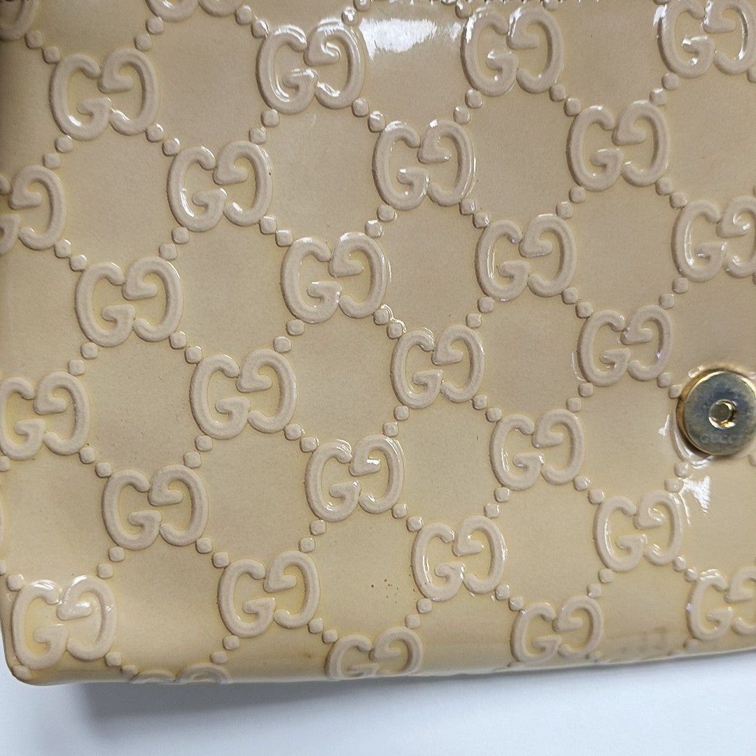 Monogram Patent Leather Beige
