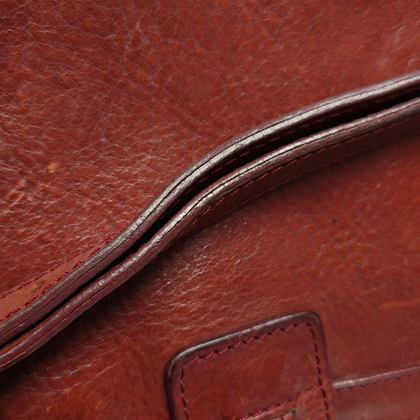 Calfskin Top Handle Bag Brown