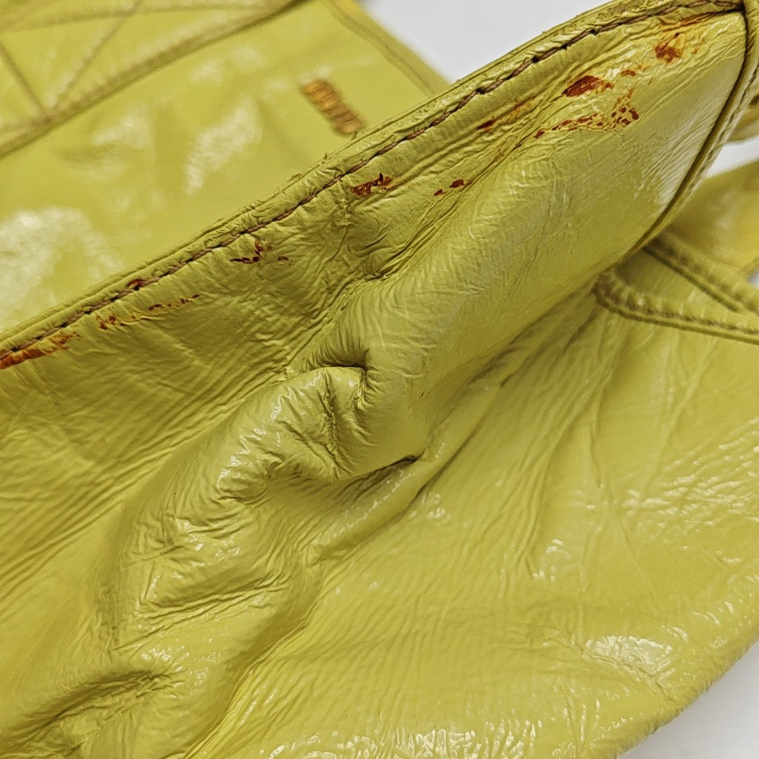 Calfskin Tote Bag Large Yellow