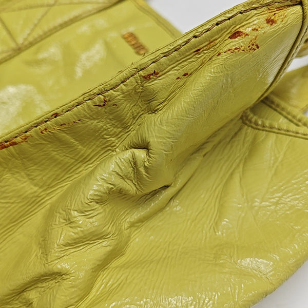 Calfskin Tote Bag Large Yellow