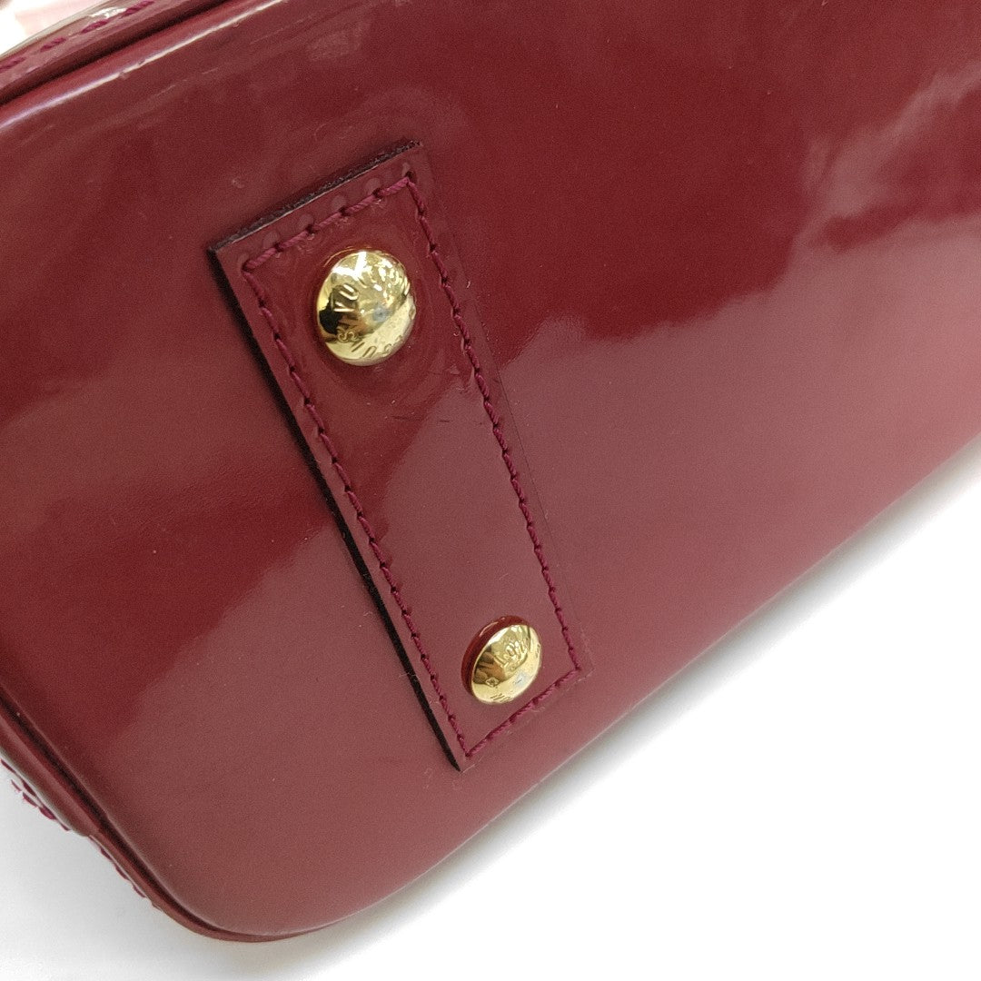 ALMA BB Monogram Patent Leather Red