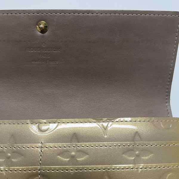 INTERNATIONAL Monogram Patent Leather Yellow Wallet