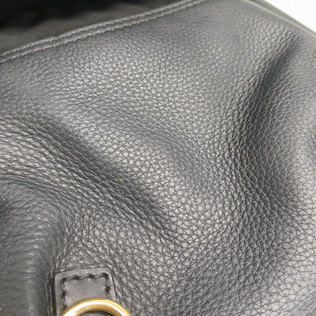Calfskin Shoulder Bag Black