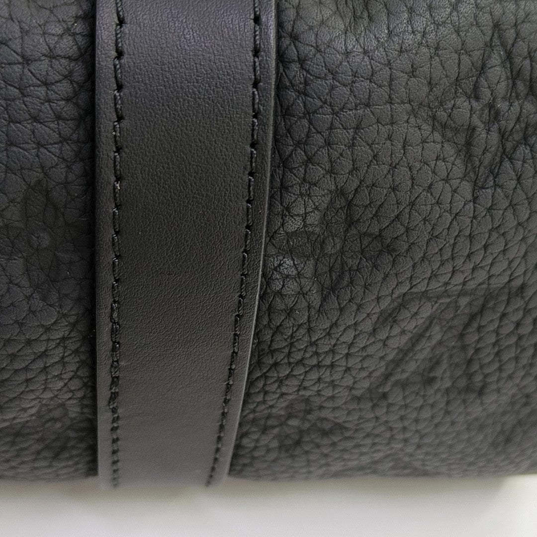 KEEPALL 25 Monogram Calfskin Black