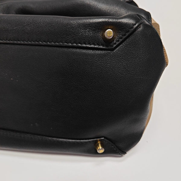 The Banner Medium Calfskin Black