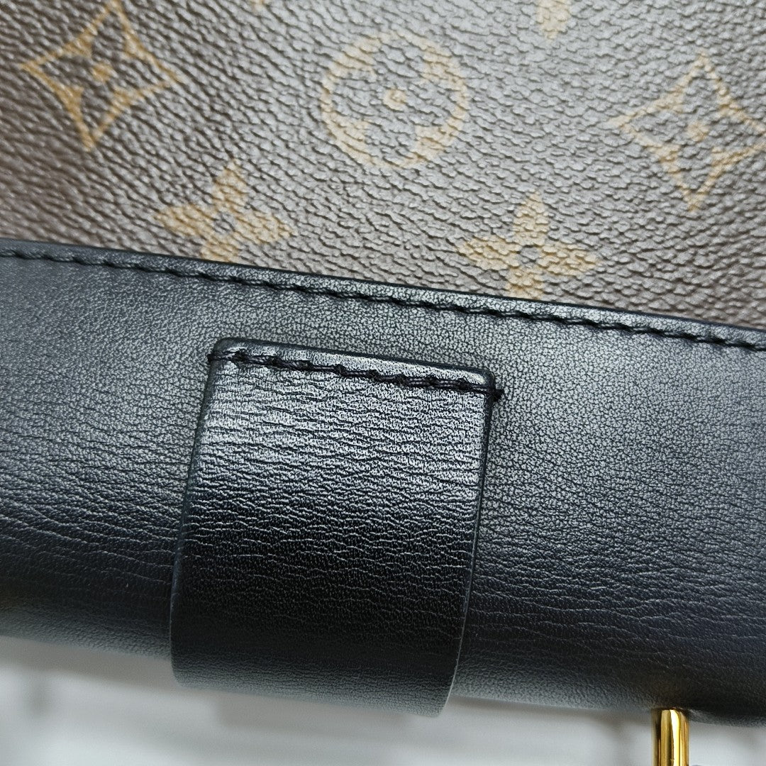 LOCKY BB Monogram Coated Canvas Brown