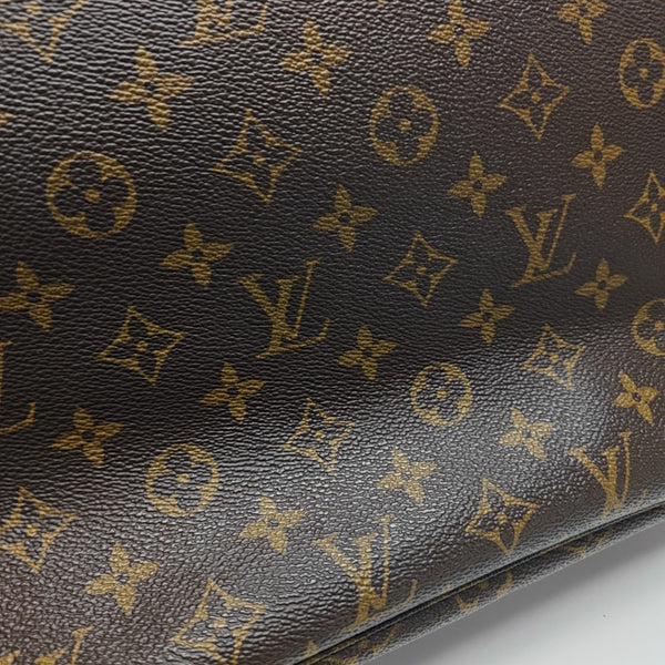 NEVERFULL MM Monogram Coated Canvas Brown