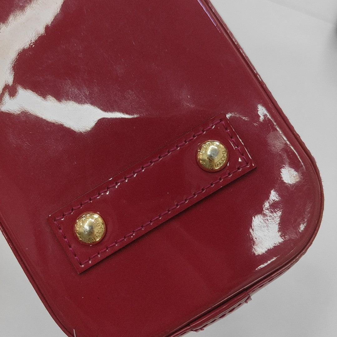 ALMA BB Monogram Patent Leather Red