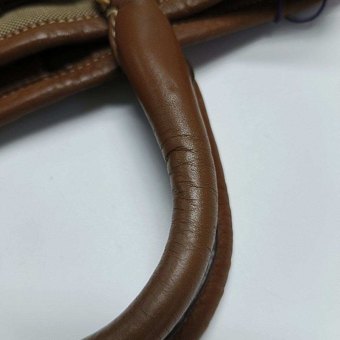 Fabric Tote Bag Brown