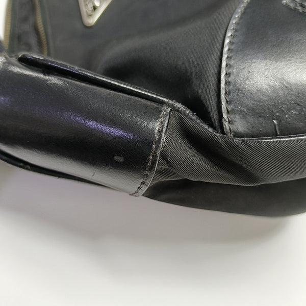Nylon Shoulder Bag Black
