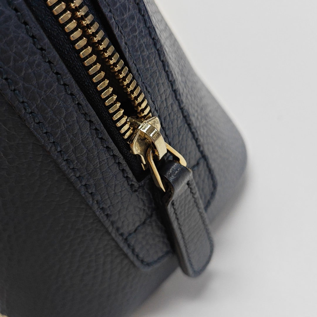 Calfskin Shoulder Bag Blue