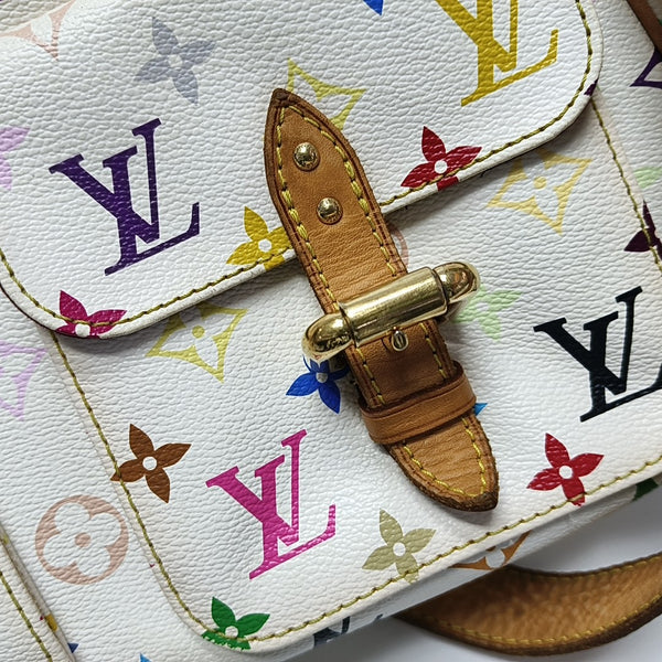 LODGE GM Monogram Coated Canvas White