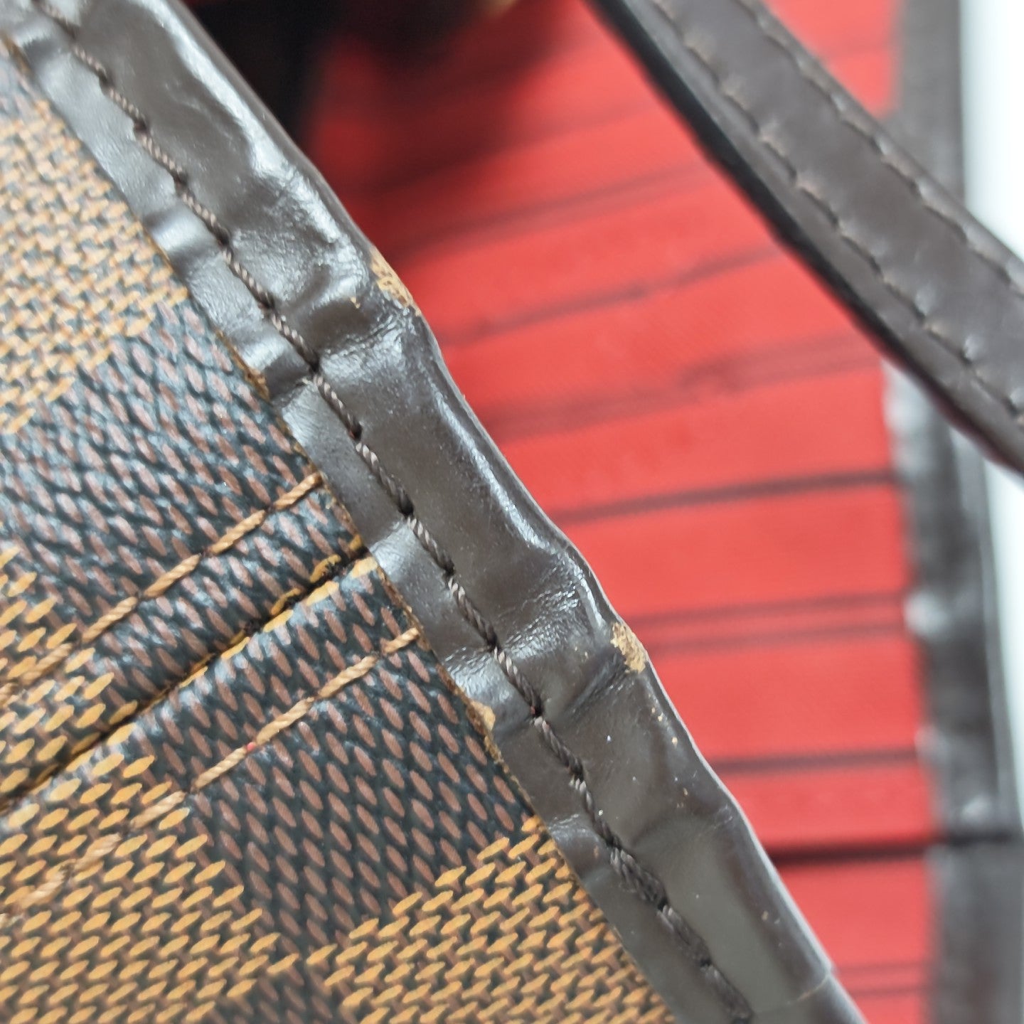 NEVERFULL MM Damier Ebene Coated Canvas Brown