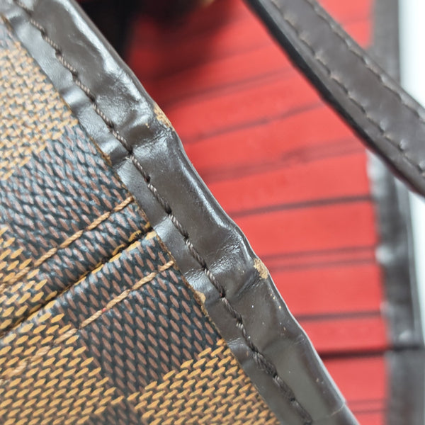 NEVERFULL MM Damier Ebene Coated Canvas Brown