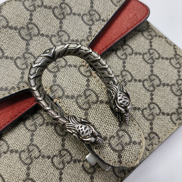 Dionysus Mini Monogram Coated Canvas Beige