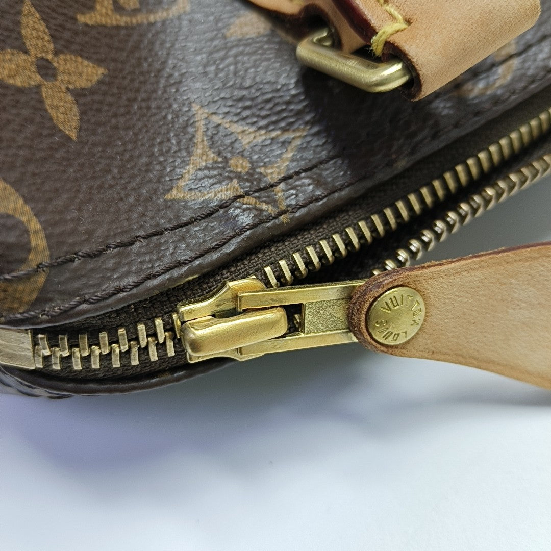 SPEEDY 25 Monogram Coated Canvas Brown