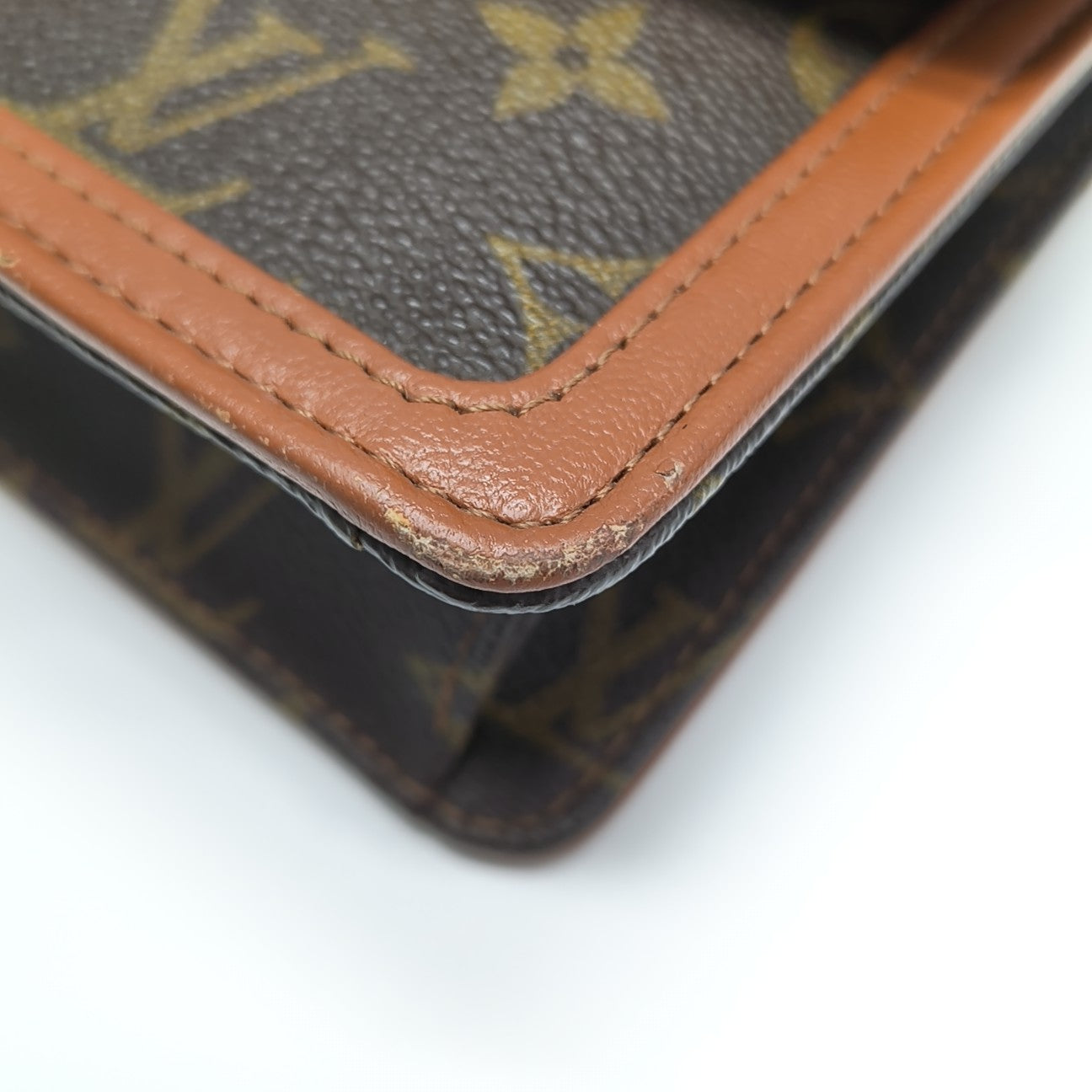 DAME Monogram Coated Canvas Brown