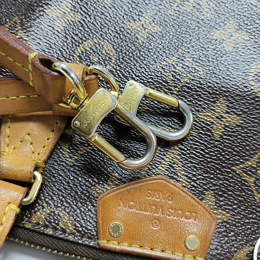 TURENNE Monogram Coated Canvas Brown
