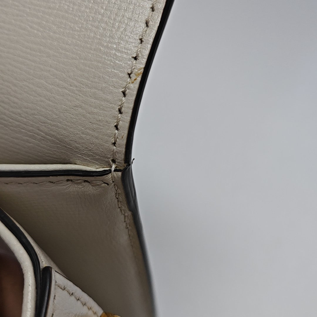Horsebit 1955 Small Monogram Coated Canvas Beige