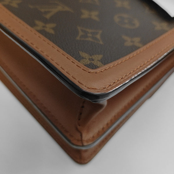 DAUPHINE MM Monogram Coated Canvas Brown