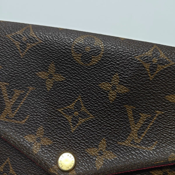 FÉLICIE Monogram Coated Canvas Brown