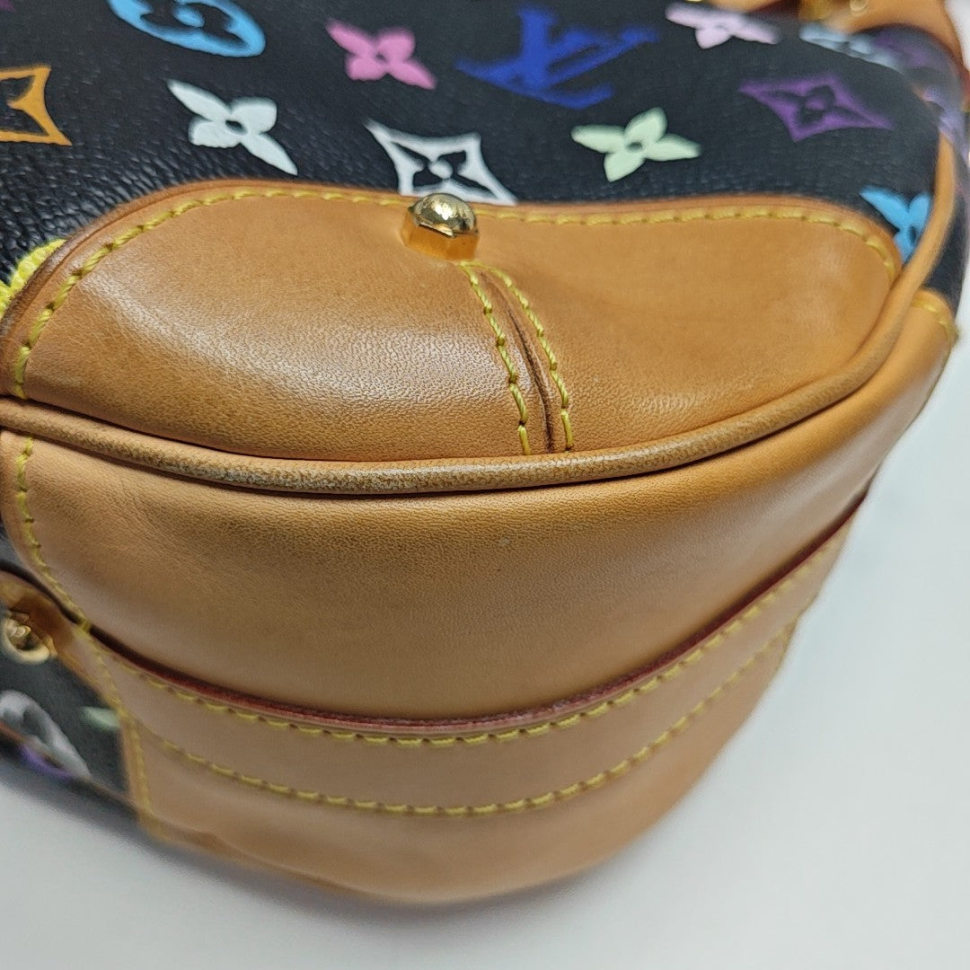 LV × TM GRETA Monogram Coated Canvas Black