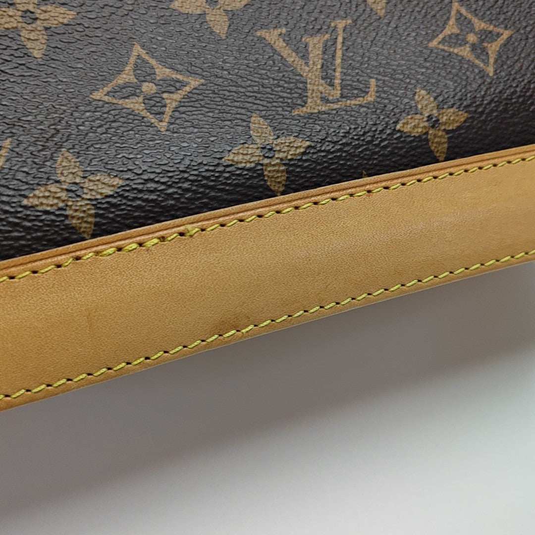 ALMA BB Monogram Coated Canvas Brown