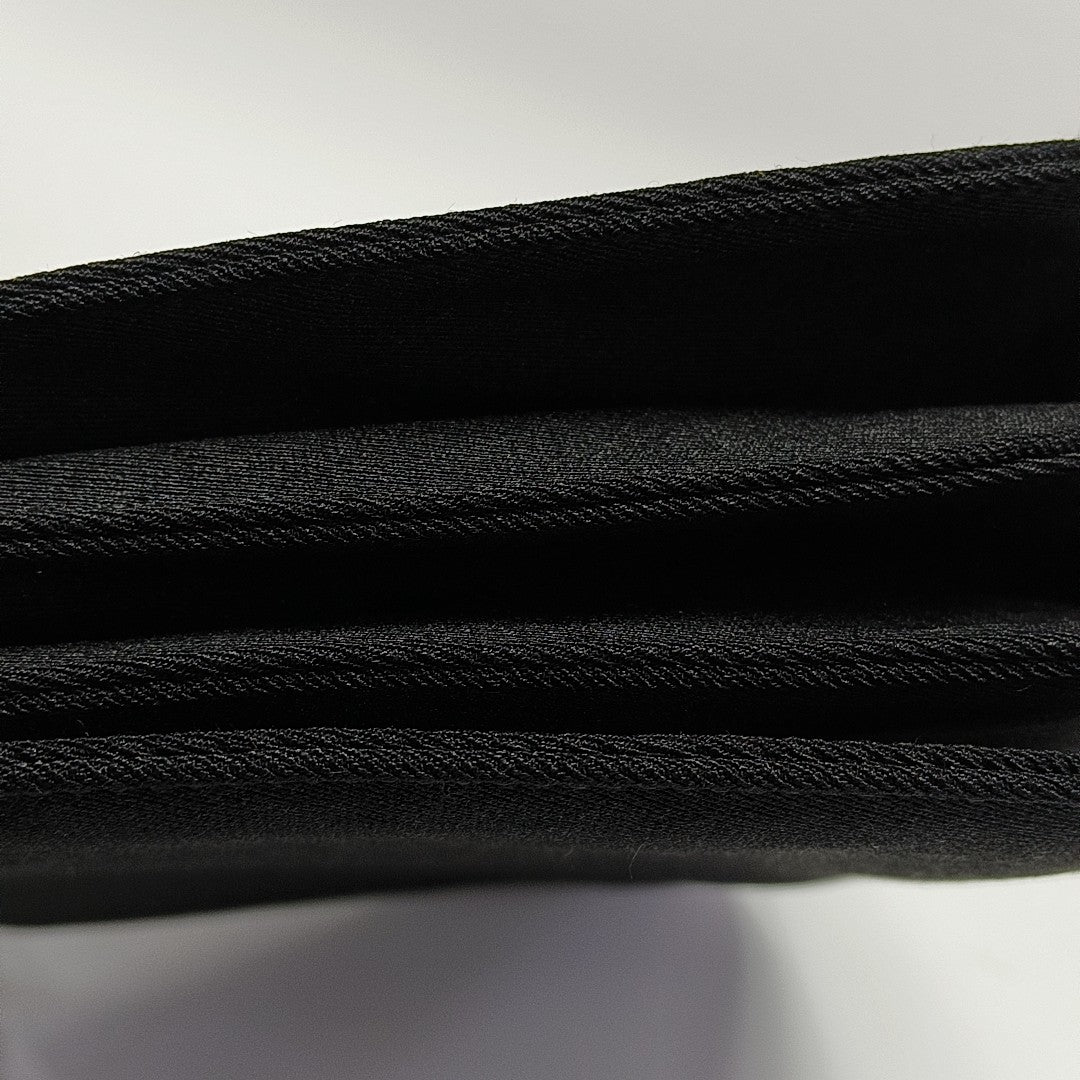 Fabric Top Handle Bag Black